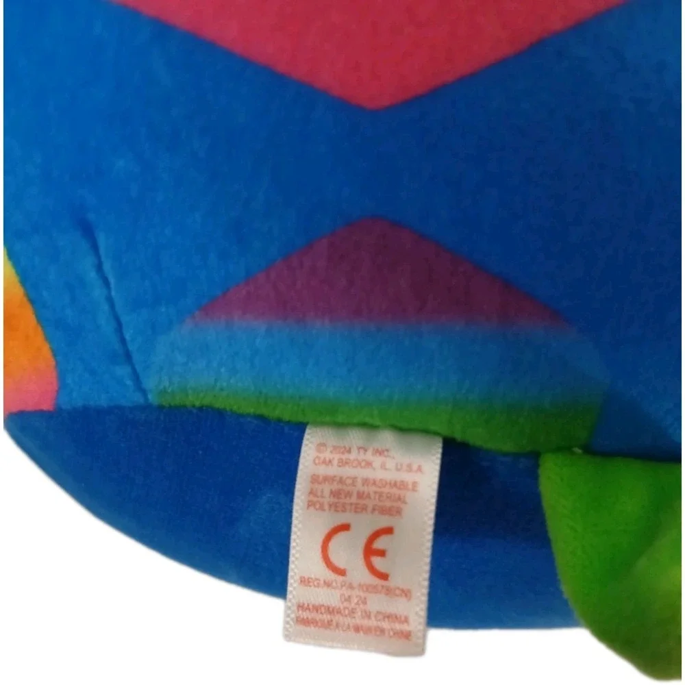 TY Beanie Squishies Plush‎ - SHRUGS Multicolored Turtle (10 inch) #Toy32